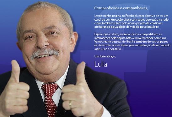lula no facebook