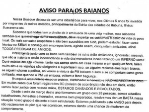 aviso baianos