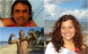 as três vítimas do acidente (fotos: arquivo Facebook)