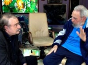 El comandante Fidel, firme e forte