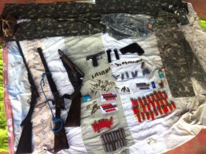 material apreendido na fazenda (foto SSP/BA)