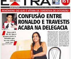 Ronaldo, que levou travestis pro  motel e não quis pagar, agora diz aue tem vergonha do Brasil