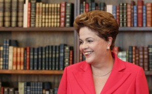 Notem a expressão de pavor de Dilma