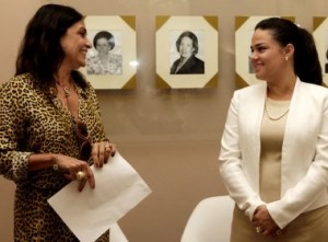 Fatima Mendonça e Aline Peixoto (foto Secom;BA)