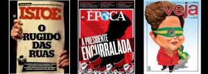 Capas da Istoé, Época e Veja desta semana. A sexta 13 e vermelha matou o o golpe, mas a midia golpisita não desiste