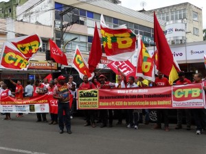 protesto CUT e CGT