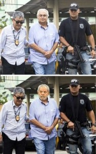 A montagem é da prisão de Pedro Correa. Não há limites para os bandidos que se escondem no anonimato das redes sociais