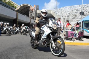 Secretaria da Segurança Pública realiza exercício preparatório para a Olimpíada com análise de situações derisco e de acessibilidade nas rotas que serão percorridas por atletas.Foto: Camila Souza/GOVBA