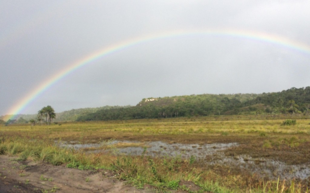 Rodovia Ilhéus-Canavieiras. Um lindo arco íris nas terras do cacau e do chocolate.