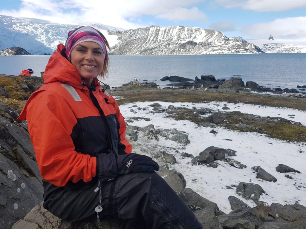 Claudia Barthel na Antártida