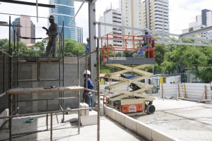 Obras da nova sede do Detran Foto: Carol Garcia/GOVBA