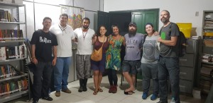 Equipe da série Sementes do Amanhã; Salvio Oliveira e Kiune - Assentamento Terra Vista; e Thiago Guedes - Instituto Cabruca.