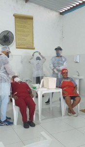 Testes covid funcionarios Albergue