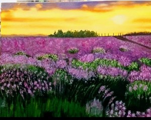 CAMPO DE FLORES 60X50 OST CARMEM MOREIRA