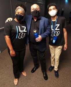  Priscilla Costa (embaixadora institucional ILZB Bahia), Rodrigo Sabatini (presidente do ILZB) e Claubert Santos (gestor de comunidades do Hub Nacional da Juventude Lixo Zero). 